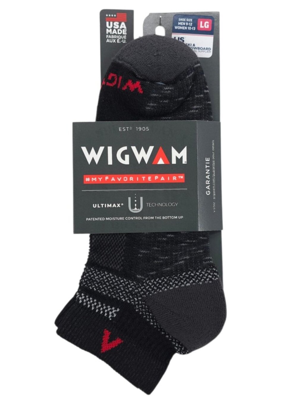 NWT WIGWAM Ultra Cool-Lite Lightweight Low Socks Onyx F6281 UNISEX Size LARGE